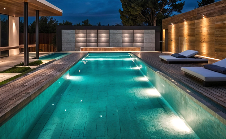 Як зробити басейн з підсвічуванням