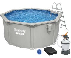 Збірний басейн Bestway Hydrium 56566 (300x122 см) з пісочним фільтром, драбиною та тентом