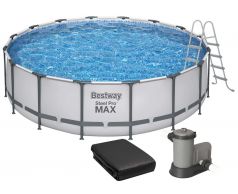 Каркасный бассейн Bestway 5612Z (488х122 см) с картриджным фильтром, лестницей и тентом