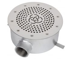 Злив донний Aquaviva AISI 304 (D200) круглий, під бетон/лайнер