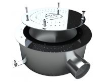 Плато аэромассажное Aquaviva круглое (Ø200) AISI-304, лайнер 2"