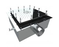 Плато аеромасажне Aquaviva AISI 304, (300х300 мм) під лайнер 2", квадрат