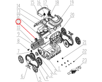 Привідний механізм до пилососа Wybotics WY200, (Driving gear №11/WY200)