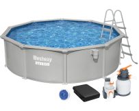 Сборный бассейн Bestway Hydrium 56384 (460х122 см) с песочным фильтром, лестницей и тентом