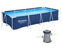 Каркасный бассейн Bestway 56424 (400х211х81 см) с картриджным фильтром