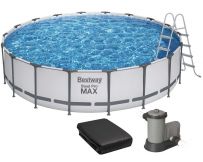 Каркасный бассейн Bestway 56462 (549х122 см) с картриджным фильтром, лестницей и защитным тентом