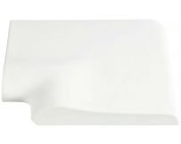Кутовий копінговий камінь Aquazone 250x300x50-25 мм, білий