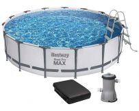 Каркасний басейн Bestway 56488 (457х107 см) з картриджним фільтром, тентом і драбиною