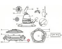 Набор из 5 колес Kokido для пылесоса Telsa EV80 (EV80-04/GRY)