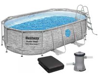 Каркасный бассейн Bestway 56714 (427х250х100 см) с картриджным фильтром, лестницей и защитным тентом