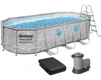 Каркасный бассейн Bestway 56716 (549х274х122 см) с картриджным фильтром, лестницей и тентом