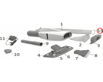 Набор труб Kokido для пылесоса Telsa EV15, 5 шт. (EV15ASM01/GRY)