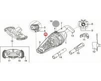Корпус під фільтр Kokido прозорий для пилососу Telsa EV50