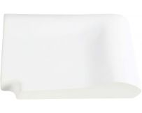 Кутовий копінговий камінь Aquazone зовнішній, 250x300x50-25 мм (білий)