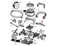 Вузол задньої кришки корпусу для пилососа Hayward AquaVac 650/600, чорний (RCX36131649236)