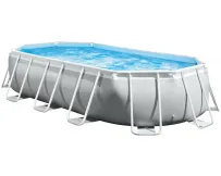 Каркасный бассейн Intex 26796 OVAL (503х274х122 см) с картриджным фильтром, лестницей и тентом