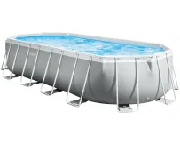 Каркасный бассейн Intex 26798 OVAL (610х305х122 см) с картриджным фильтром, лестницей и тентом