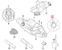 Заслонка клапана слива воды Kokido для пылесоса Voltera 25 EV25CBX/EU (EV25ASM03)