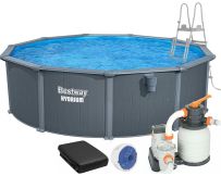 Сборный бассейн Bestway Hydrium 561CU (488х132 см) с песочным фильтром, лестницей и тентом
