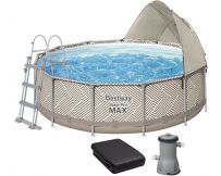 Каркасный бассейн Bestway 561FY (396х107 см) с картриджным фильтром, лестницей, тентом и навесом