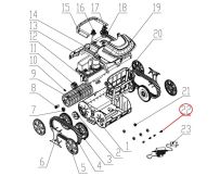 Вісь переднього колеса до пилососа Wybotics WY200 (No 22 S.3172.04.035)
