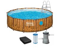 Каркасный бассейн Bestway 561JM (427х107 см) с картриджным фильтром, лестницей и тентом