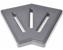 Кутовий елемент Aquaviva KP HKE26-G для переливної решітки 45° 245х25 мм