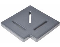 Угловой элемент Aquaviva KP HKE25-G для переливной решетки 90° 195×25 мм