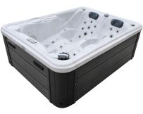 СПА-басейн Aquajoy Bali (210х160х77 см), Сріблясто-білий мармур