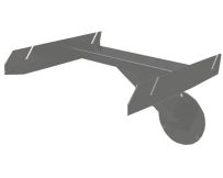 Кронштейн сидіння Golfinho E5065F, монтаж на стійці