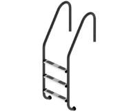 Сходи для басейну Flexinox Standard Nero (3 сходинки) Black, AISI-316L