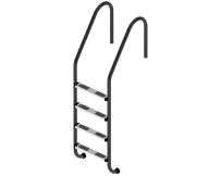 Сходи для басейну Flexinox Standard Nero (4 сходинки) Black, AISI-316L