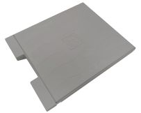 Заповнювана кришка з плиткою та защіпкою для скімера Hayward X-Pro 600, світло-сіра