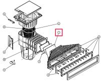 Комплект переливного шлюзу X-Line для скімера Hayward X-Pro 600, пісочний
