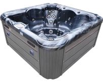 СПА-басейн Aquajoy Ibiza (200х200х89 см), темний опал, з динаміками та LED-підсвічуванням