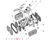 Кришка колеса до пилососа Aquajoy Cyclone C1 Pro (S.OS7010.14.A.002)