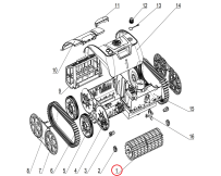 Валик для чищення до пилососа Aquajoy Cyclone C1 Pro (B.WY3312.04.007)