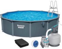 Сборный бассейн Bestway Hydrium 561RP (732х132 см) с песочным фильтром, лестницей и тентом