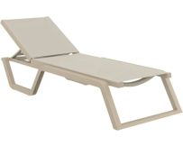 Шезлонг Aquajoy Rio PRO, сіро-коричневий