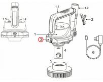 Защитная крышка для зарядного порта электрощетки Kokido SCRUBBY
