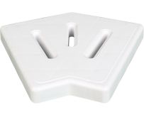 Угловой элемент Aquaviva KP HKE24 для переливной решетки 45° 195×25 мм