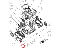Ковпак колеса до пилососа Wybotics WY200, (Wheel cover№5)
