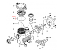 Ущільнювальне кільце кришки префільтра насоса Hayward K-Flo