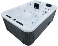 СПА-басейн Aquajoy Alicante (205х130х70 см), Сріблясто-білий мармур