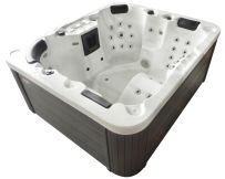 СПА-басейн Aquajoy Como (190х160х82 см), Сріблясто-білий мармур