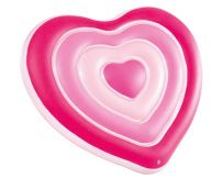 Матрац для плавання Intex 58727 Рожеве Серце (155x135x25 см)