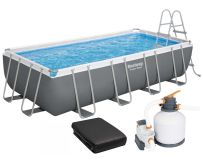 Каркасный бассейн Bestway 56466 (549х274х122 см) с песочным фильтром, лестницей и тентом