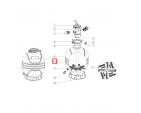 Дюзова коробка 89012515 в комплекті з трубою для Emaux MFV17 / 20/24 / 27A / 27 / 31A / 31/35