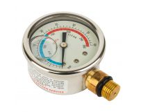 Манометр Emaux в сталевому корпусі 06011032, (бічне підключення)