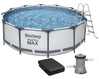 Каркасный бассейн Bestway 56420 (366х122 см) с картриджным фильтром, тентом и лестницей